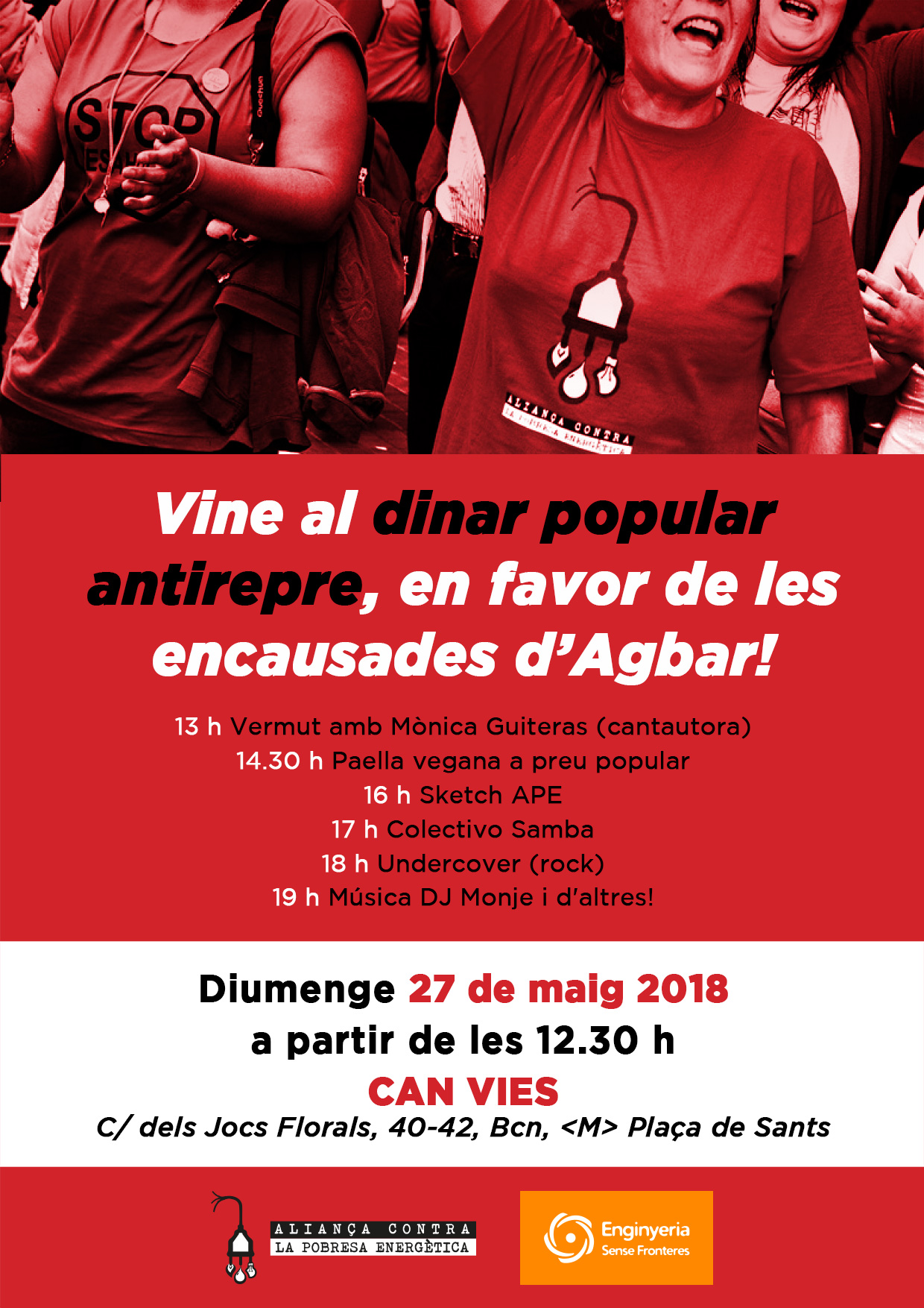 Dinar antirepressiu en favor de les encausades per Agbar