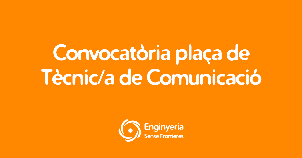 Convocatòria plaça de Tècnic/a de Comunicació