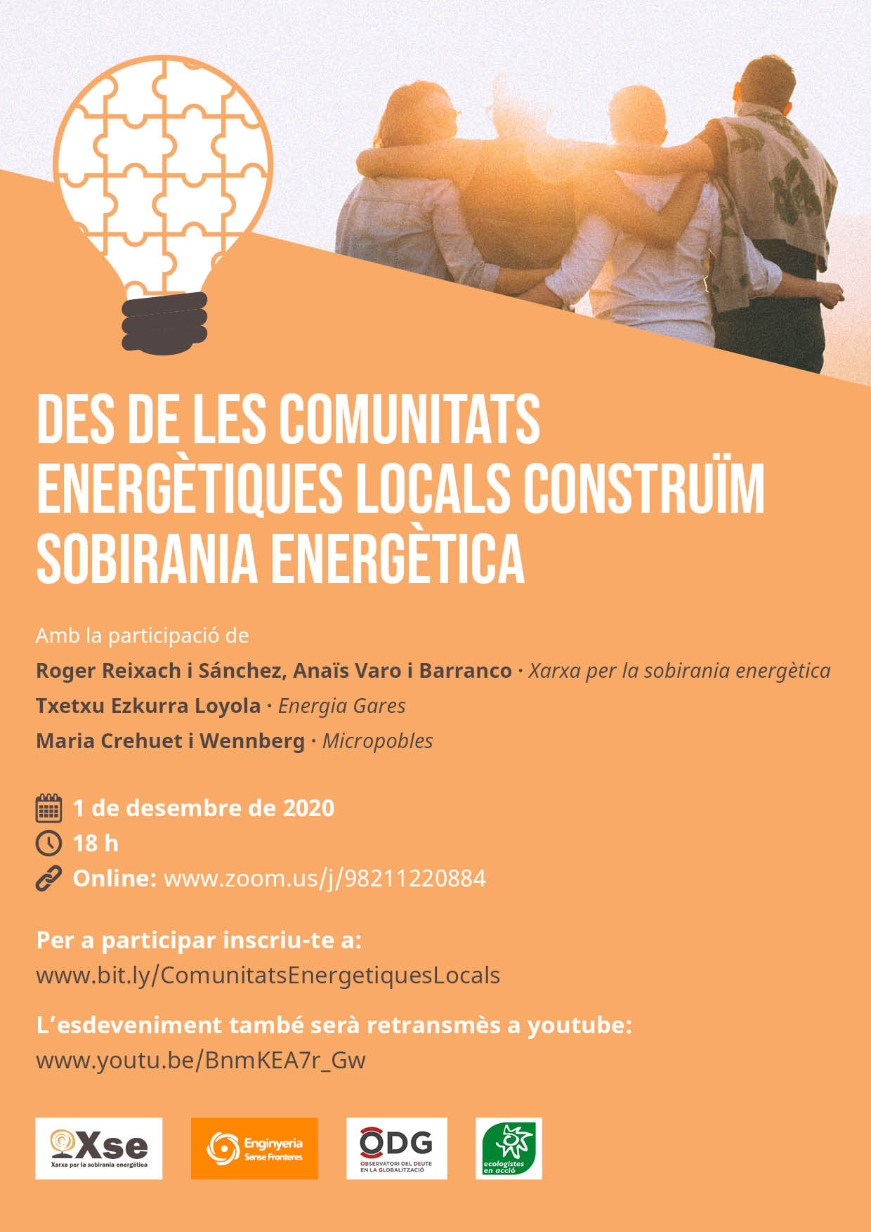 Acte de “Des de les Comunitats Energètiques Locals construïm sobirania energètica”