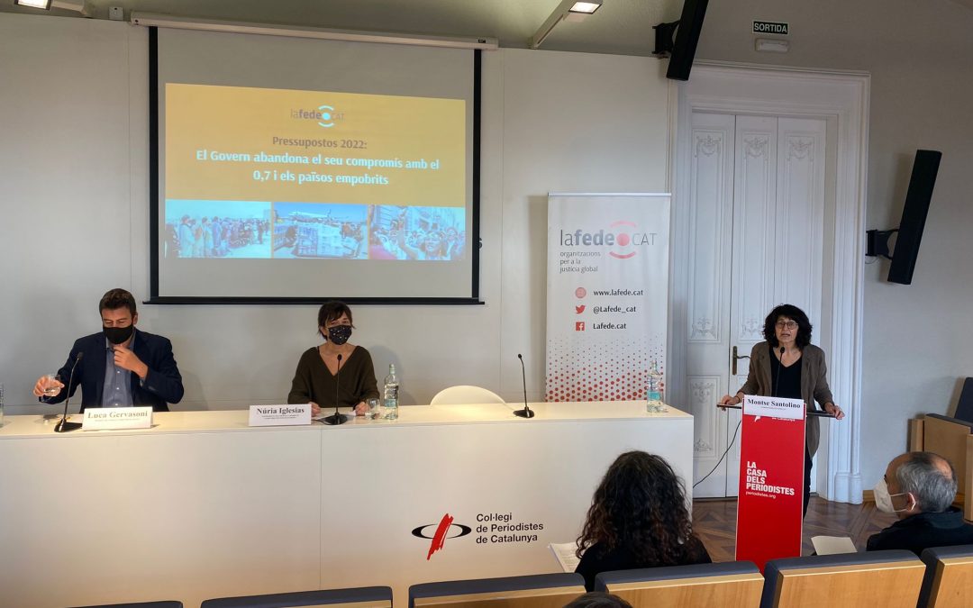 Pressupostos 2022: Lafede.cat denuncia que el Govern incompleix el seu compromís amb el 0’7 i els països més pobres