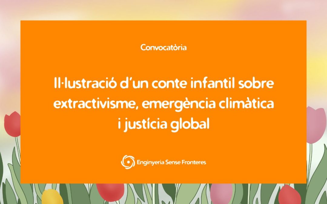 Il·lustració d’un conte infantil sobre extractivisme, emergència climàtica i justícia global