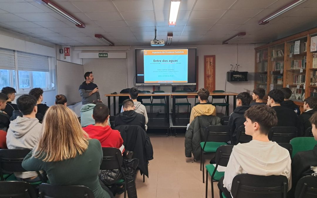 ISF Cantabria participa en la charla «Entre dos aguas» en el IES Peñacastillo