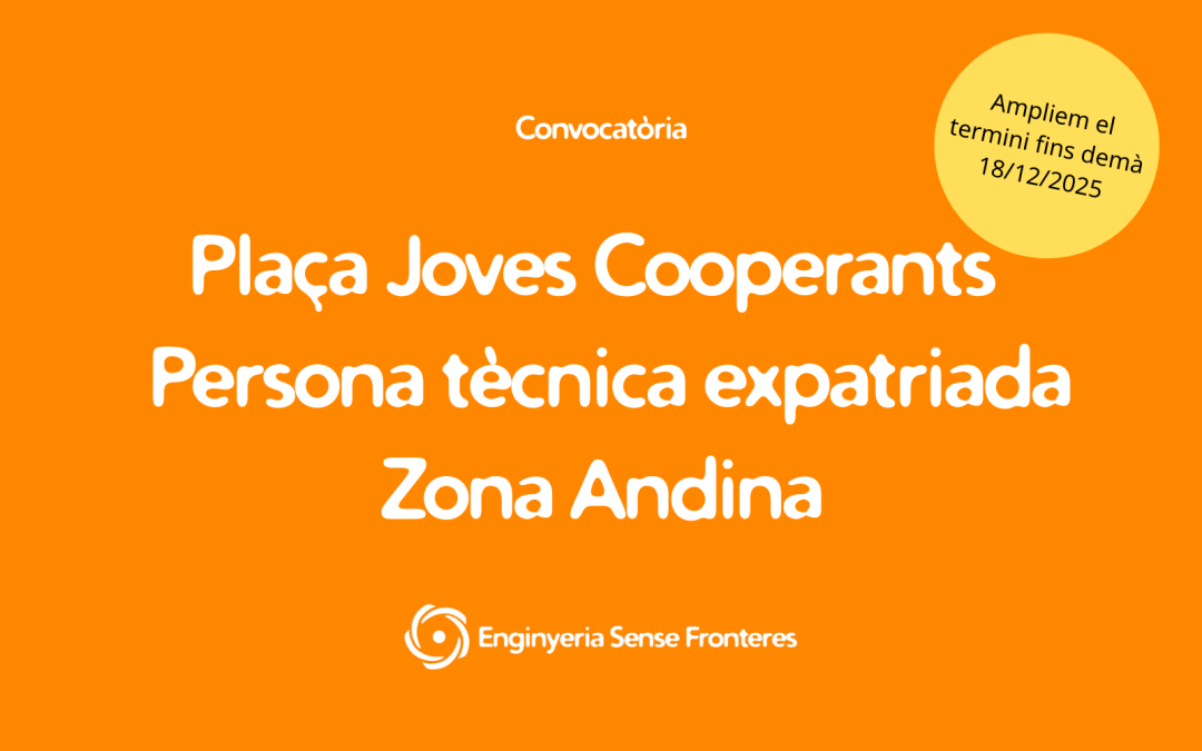 Convocatoria: Joves Cooperants Educación por el desarrollo e incidencia política